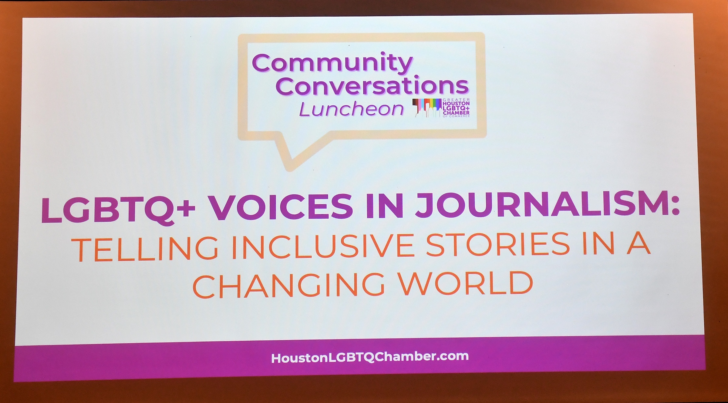 Greater Houston LGBTQ+ Chamber Presents Community Inclusive Stories in a Changing World at ;Maggiano'S Little Italy